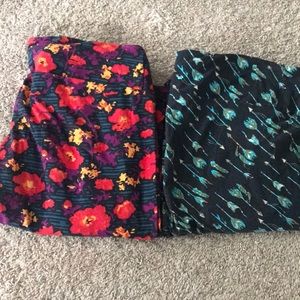 Lot of 2 LuLaRoe Tc leggings EUC